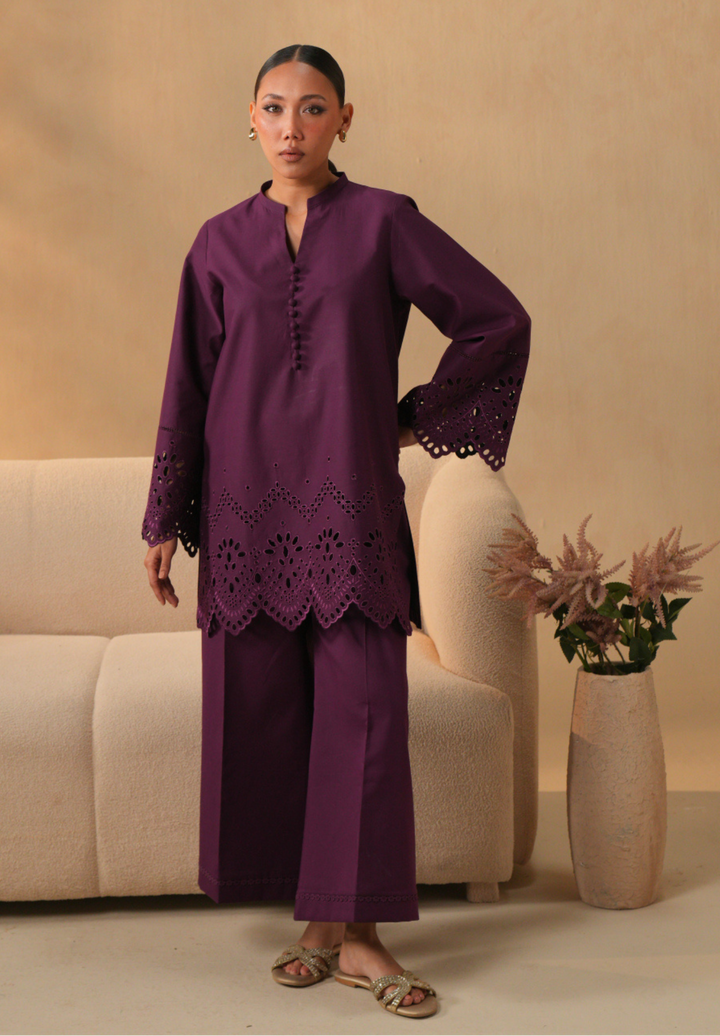 Cassis Deep Embroided Dress