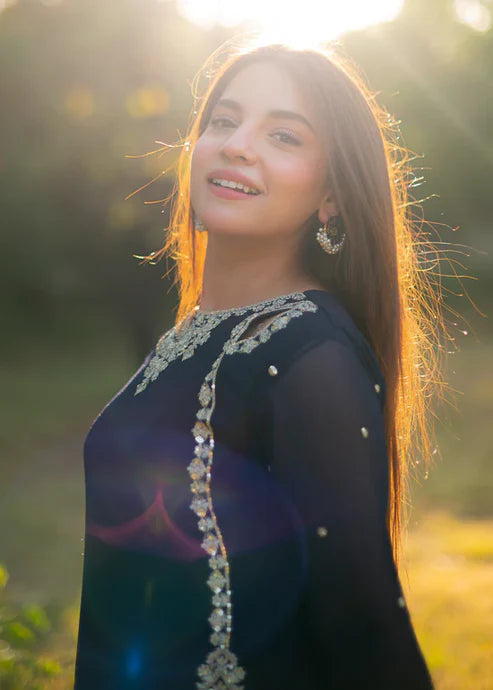 winter - janan  - 3pc Embroidered Dress