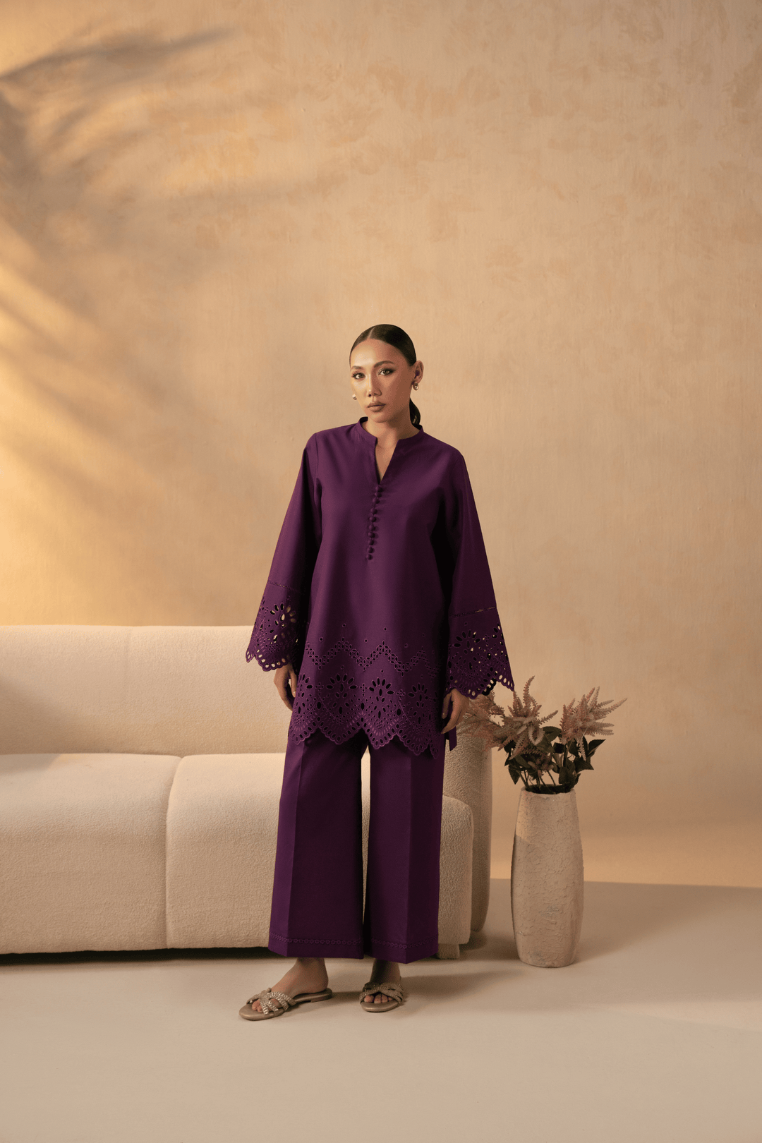 Cassis Deep Embroided Dress