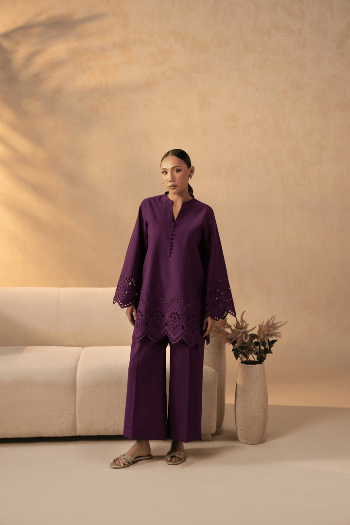 Cassis Deep Embroided Dress