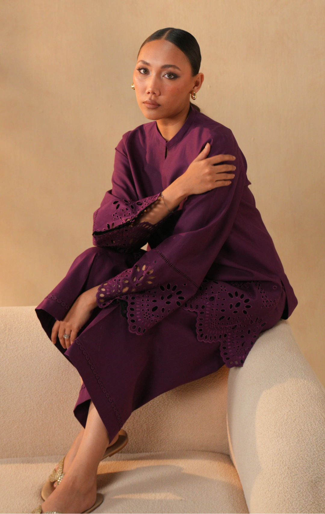Cassis Deep Embroided Dress