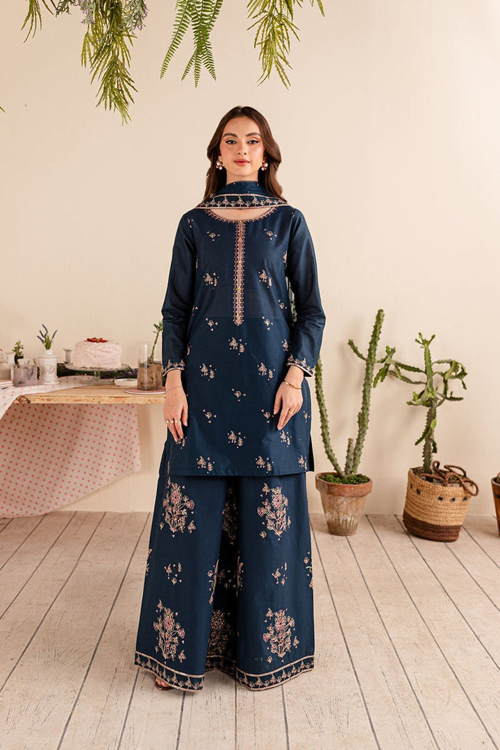 Winter - Albus - 3Pc Embroidered Dress