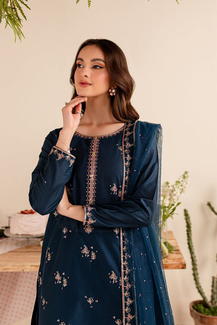 Winter - Albus - 3Pc Embroidered Dress
