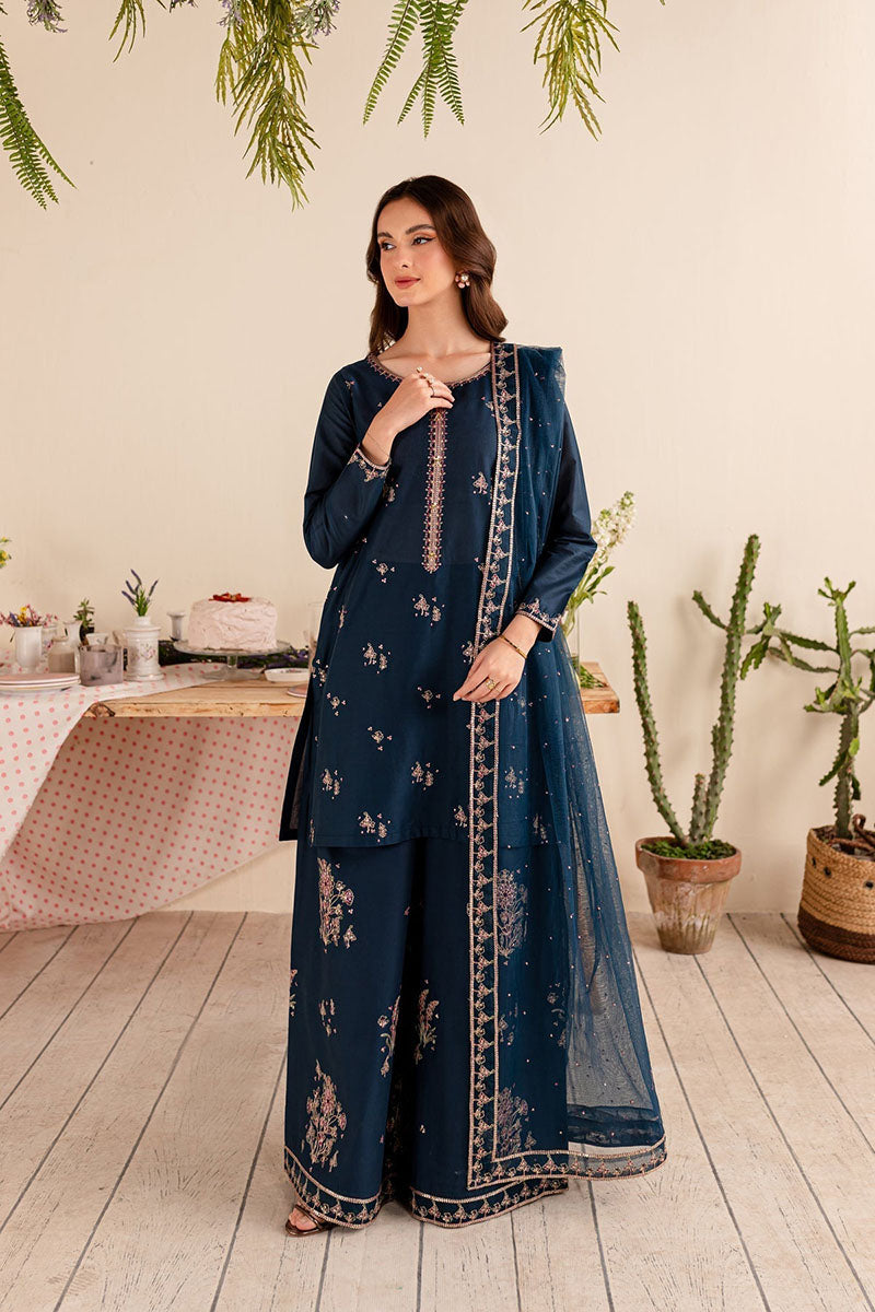 Winter - Albus - 3Pc Embroidered Dress