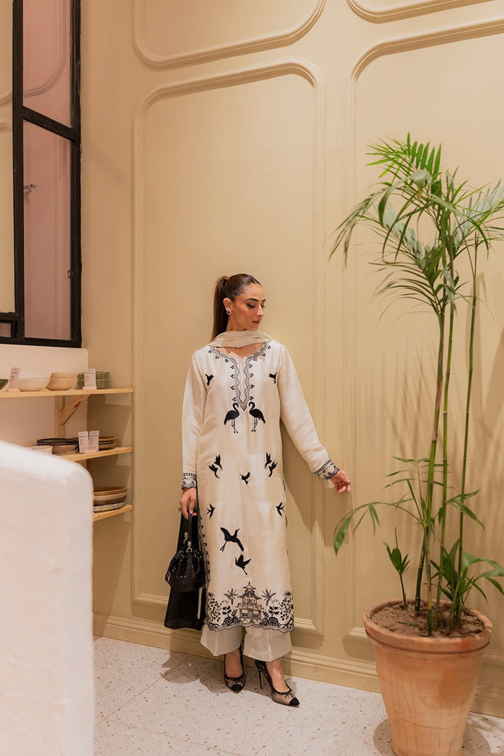 Winter - Amavi Bloom - 3Pc Embroidered Dress