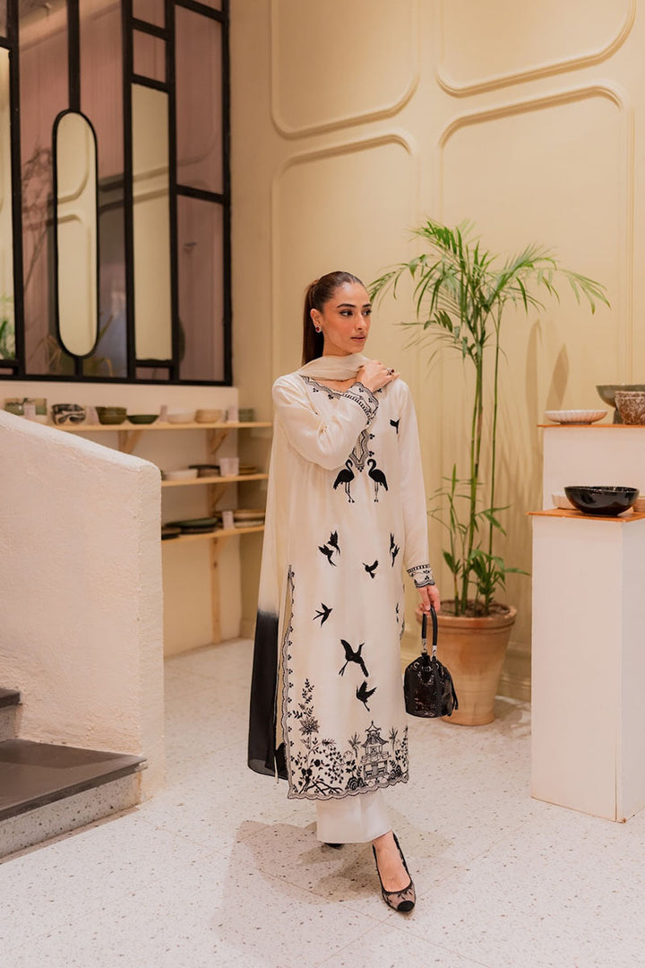 Winter - Amavi Bloom - 3Pc Embroidered Dress