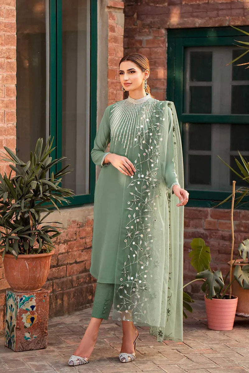 Winter - Clover - 3Pc Embroidered Dress