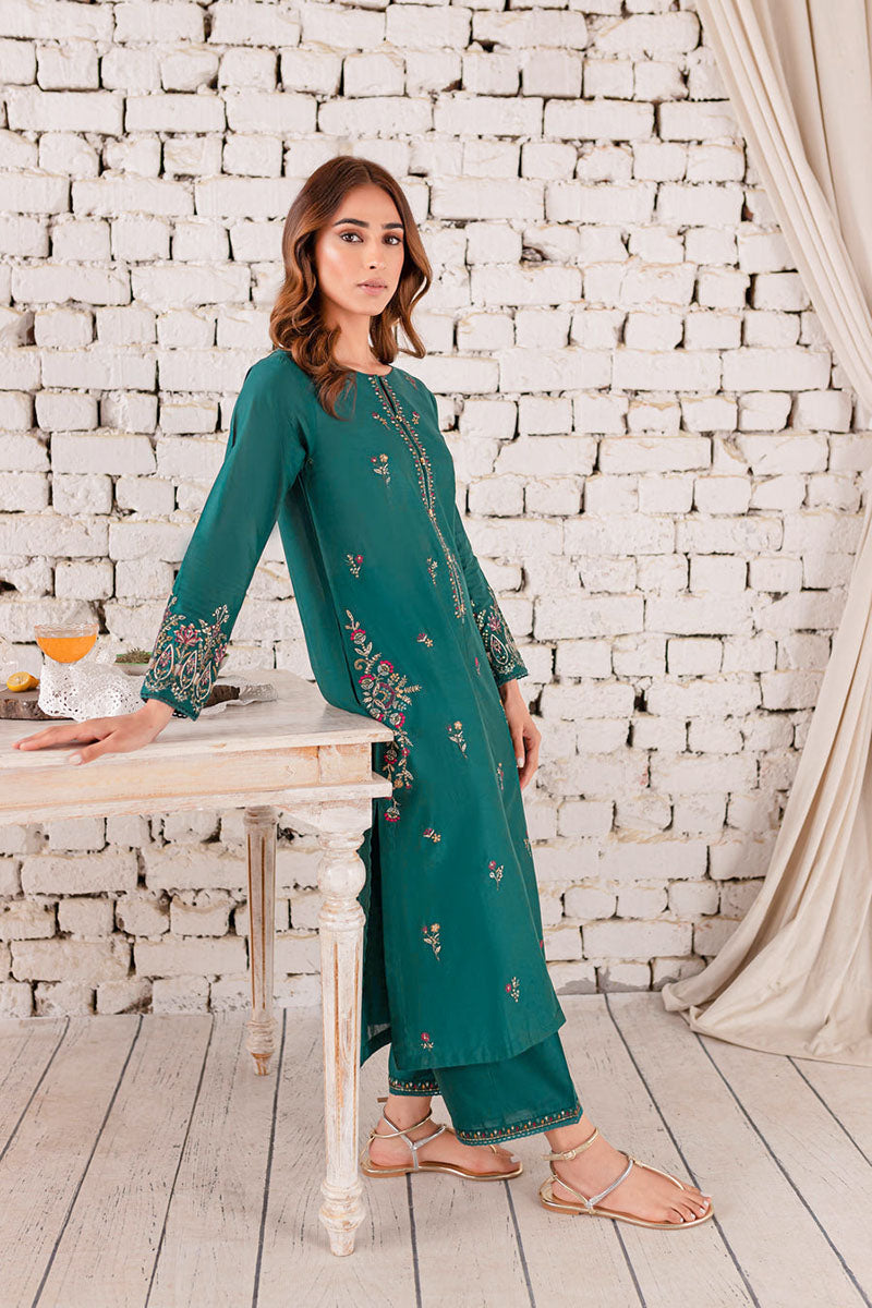 Winter - Eyana - 2Pc Embroidered Dress