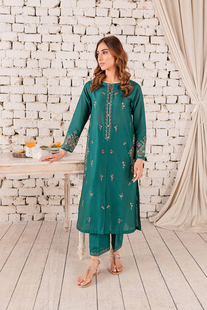 Winter - Eyana - 2Pc Embroidered Dress
