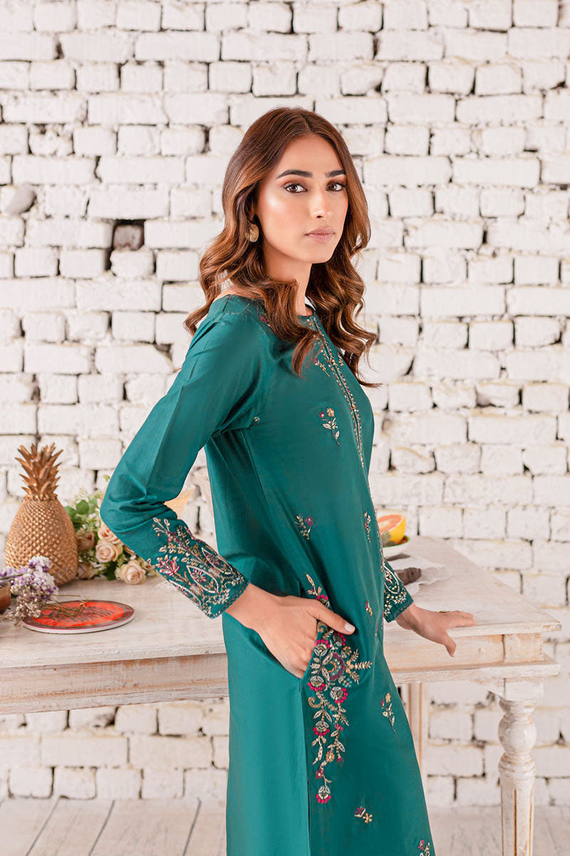 Winter - Eyana - 2Pc Embroidered Dress