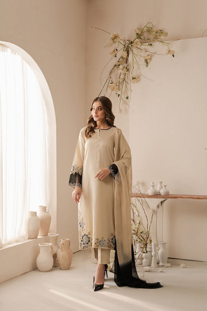 Winter - Ghazal - 3Pc Embroidered Dress