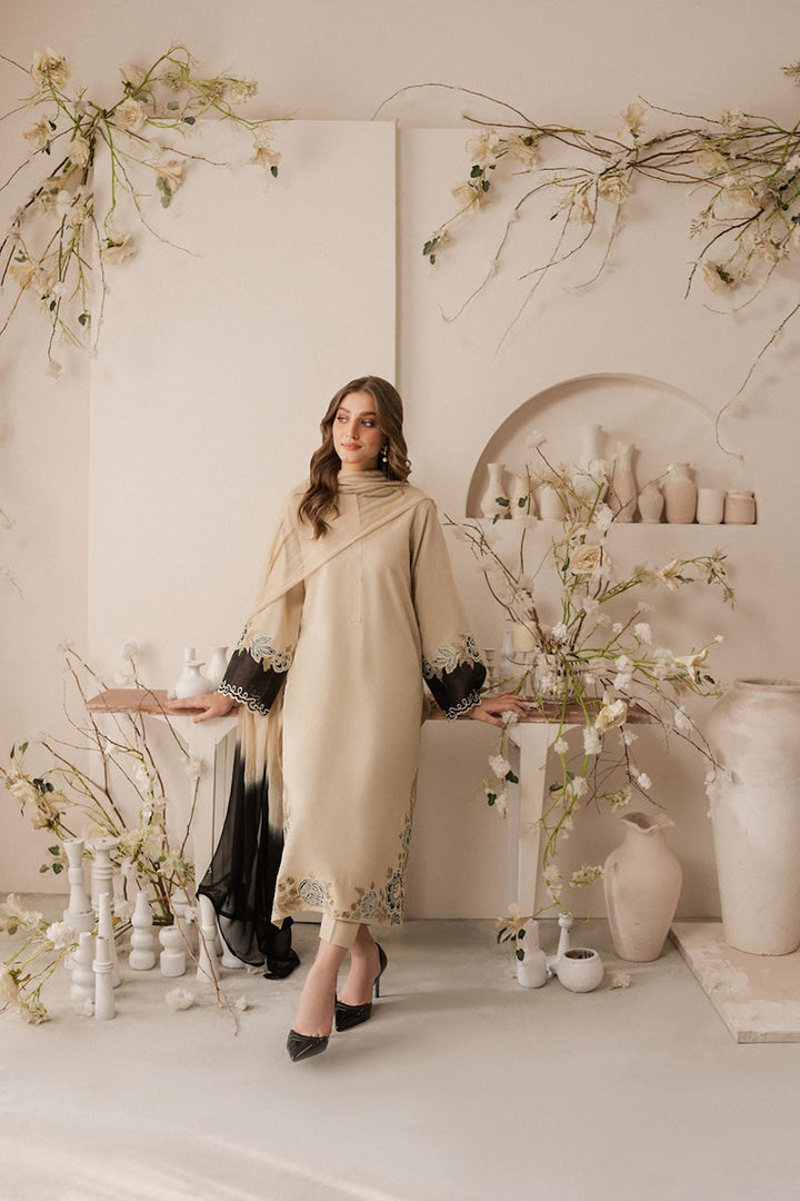 Winter - Ghazal - 3Pc Embroidered Dress