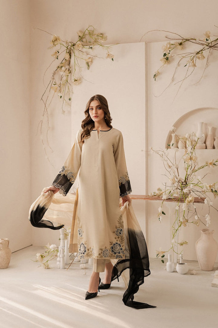 Winter - Ghazal - 3Pc Embroidered Dress