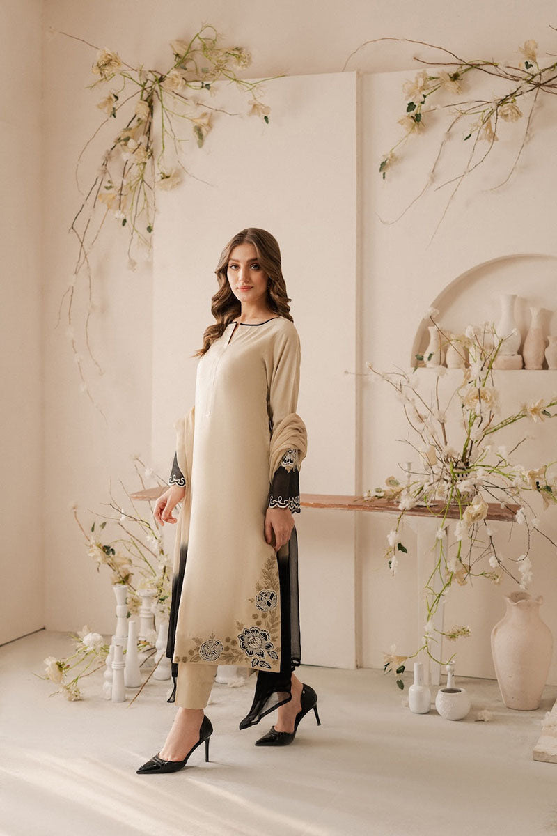 Winter - Ghazal - 3Pc Embroidered Dress