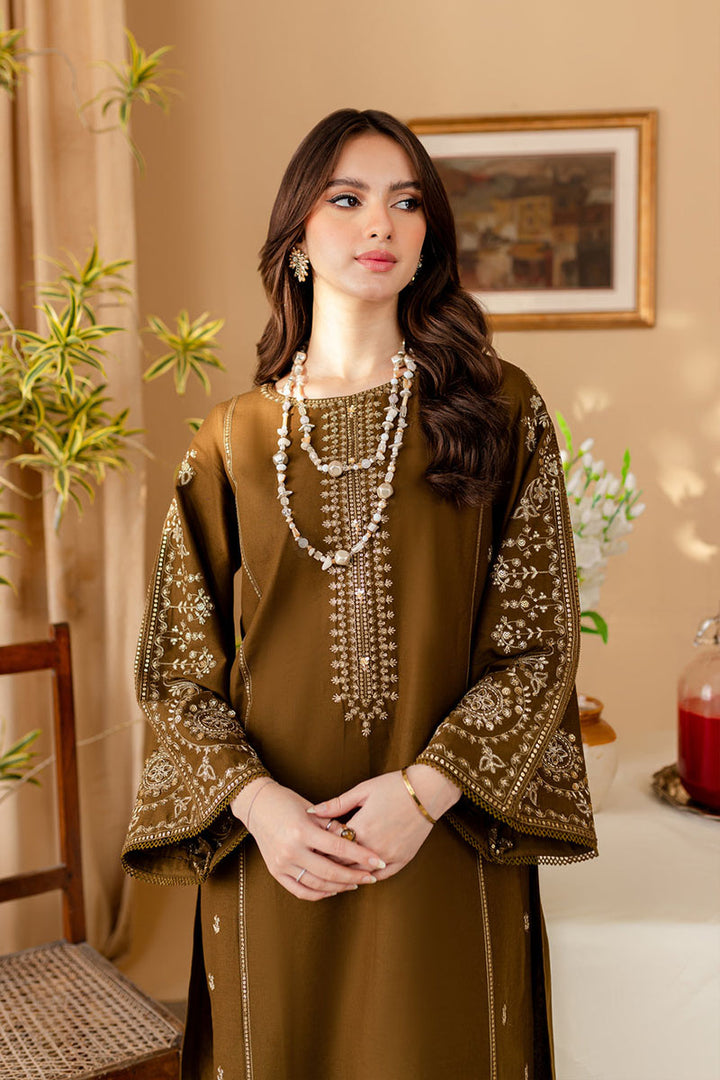 Winter - Green - 2Pc Embroidered Dress