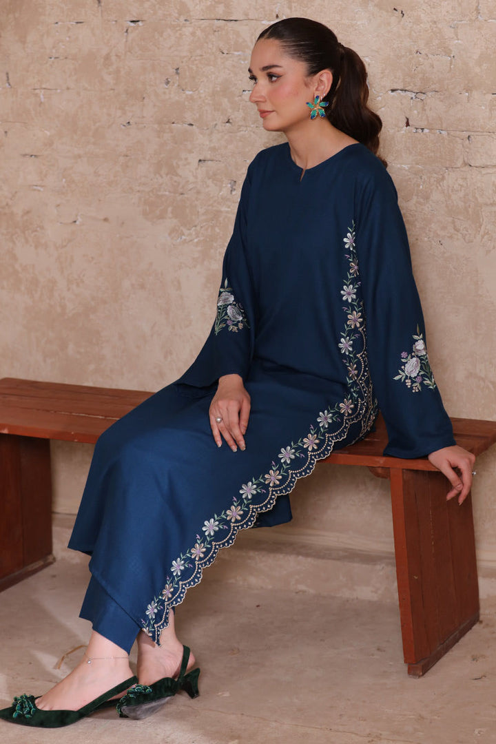 Winter - Hania - 2Pc Embroidered Dress