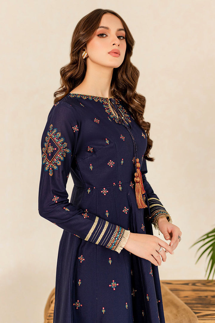 Winter - Hreem Blue - 2Pc Embroidered Dress