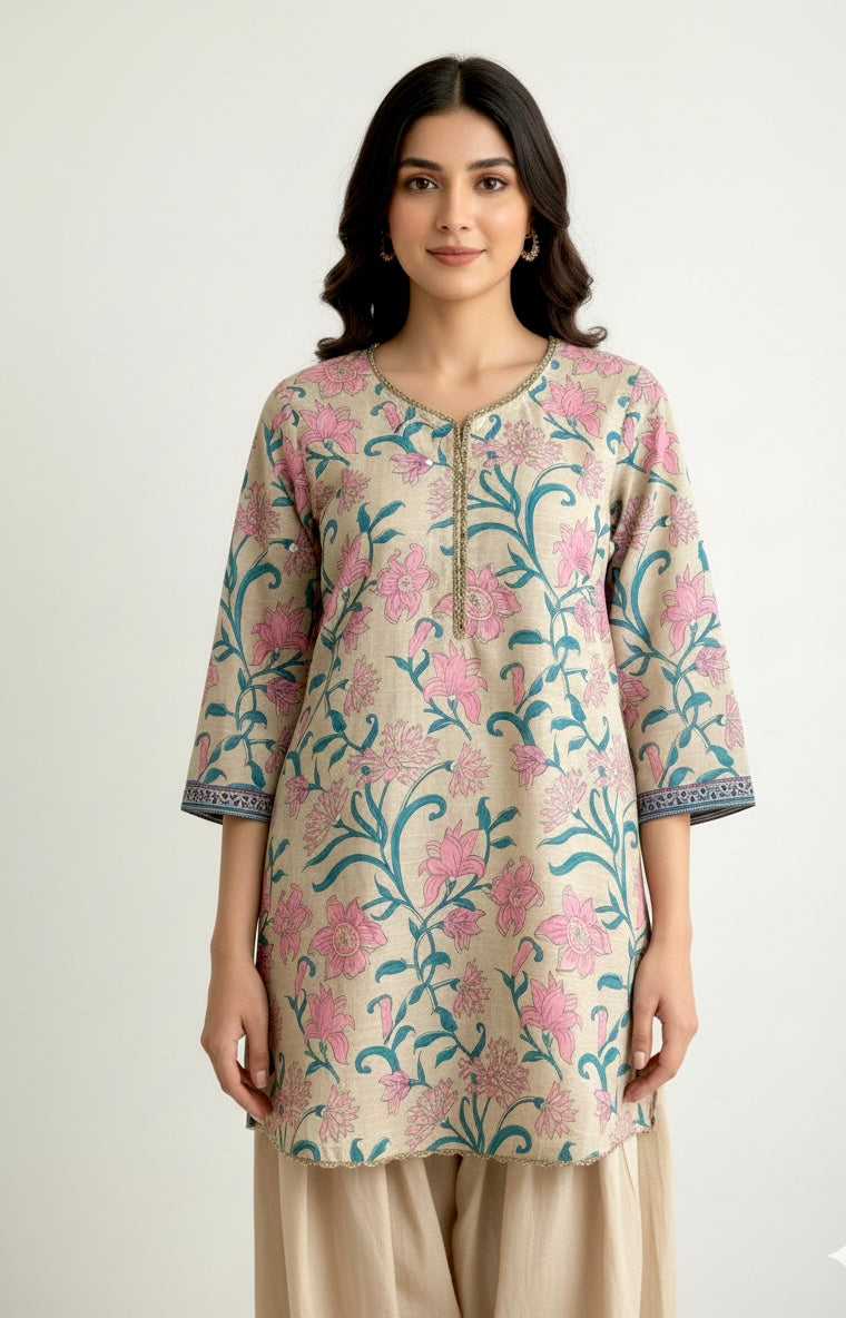 ISHWA - 2Pc printed dress