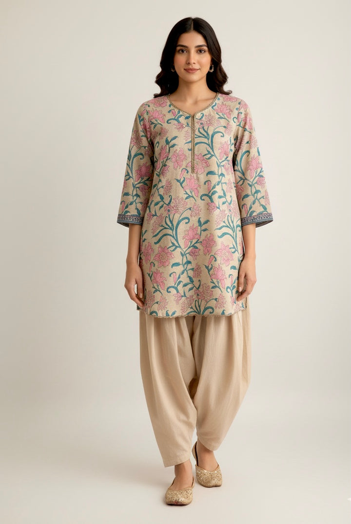 ISHWA - 2Pc printed dress