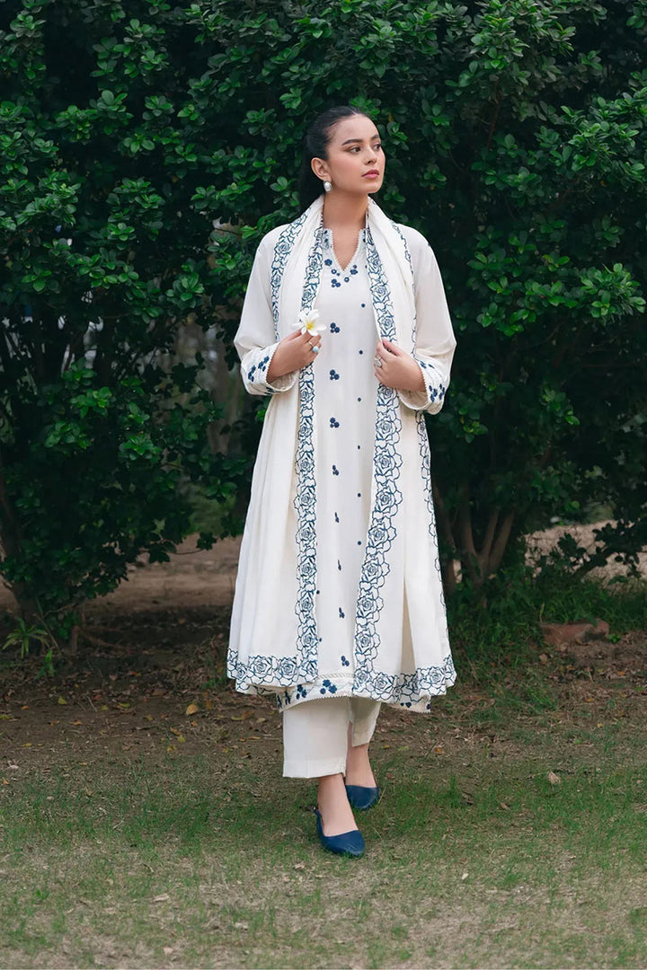 Winter - Naaz - 3Pc Embroidered Dress