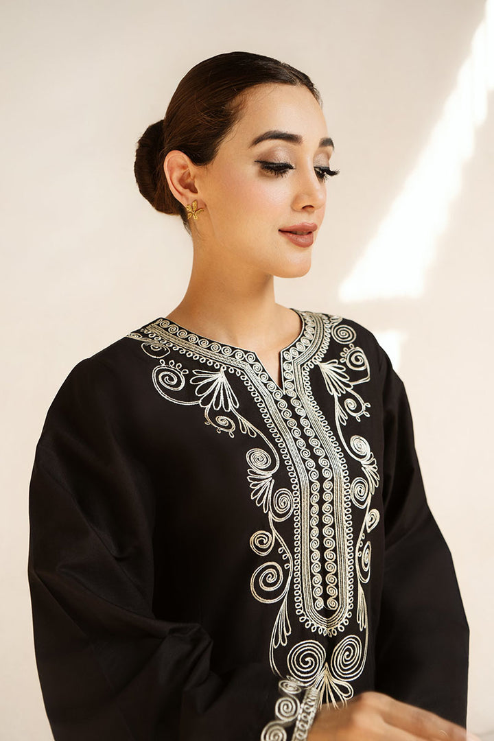 Winter - Noir - 2Pc Embroidered Dress