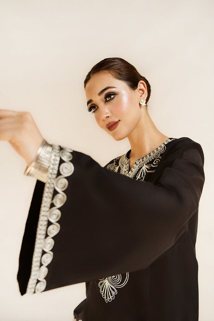 Winter - Noir - 2Pc Embroidered Dress