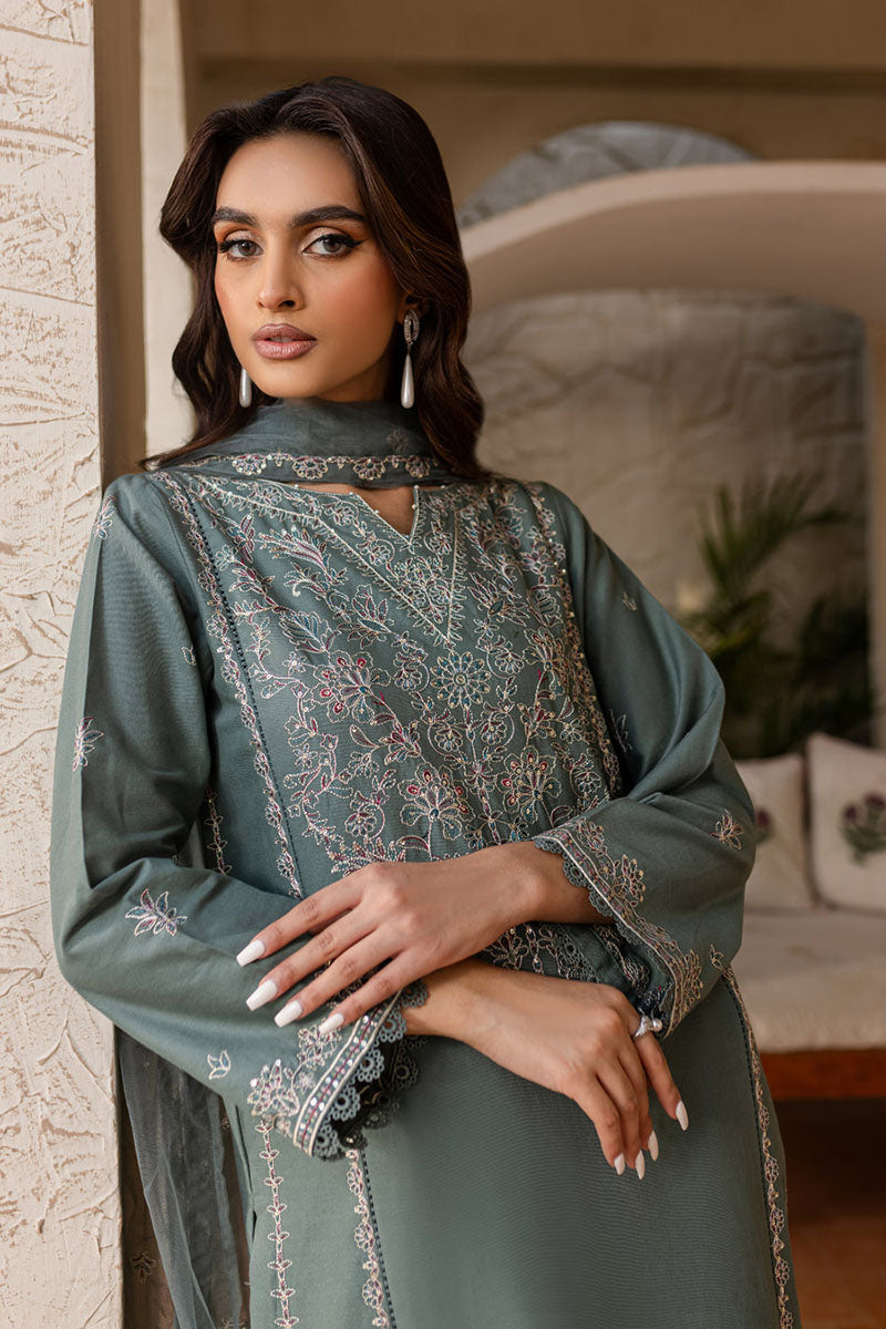 Winter - Nooraan - 3Pc Embroidered Dress