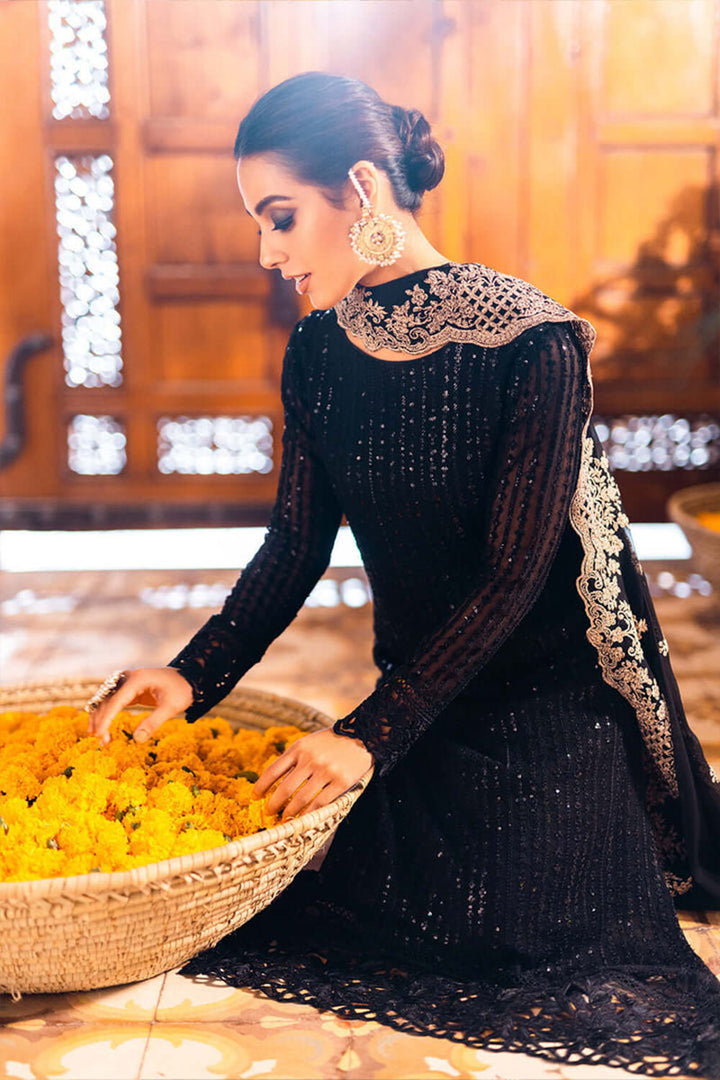 Winter - Onyx Dove - 3Pc Embroidered Dress