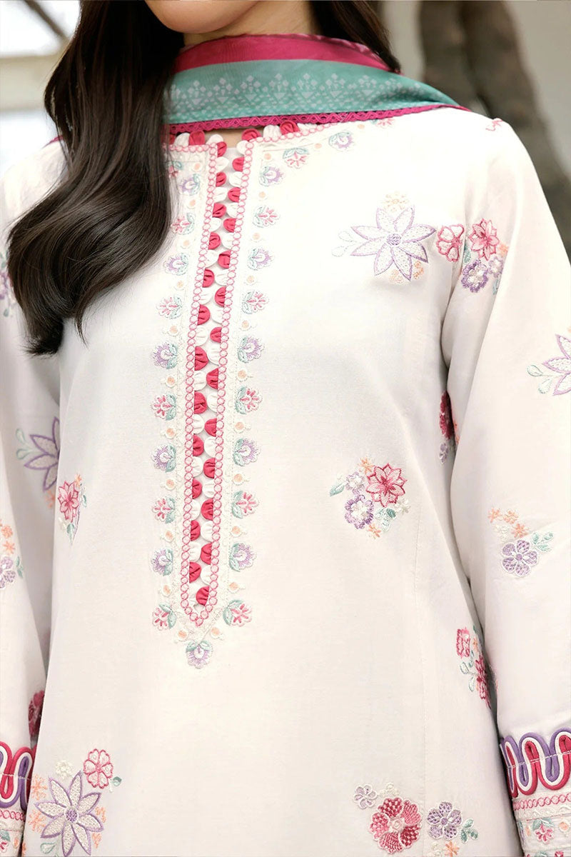 Winter - Pebble Glow - 3Pc Embroidered Dress