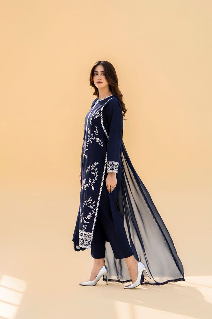 Winter - Preet - 3Pc Embroidered Dress