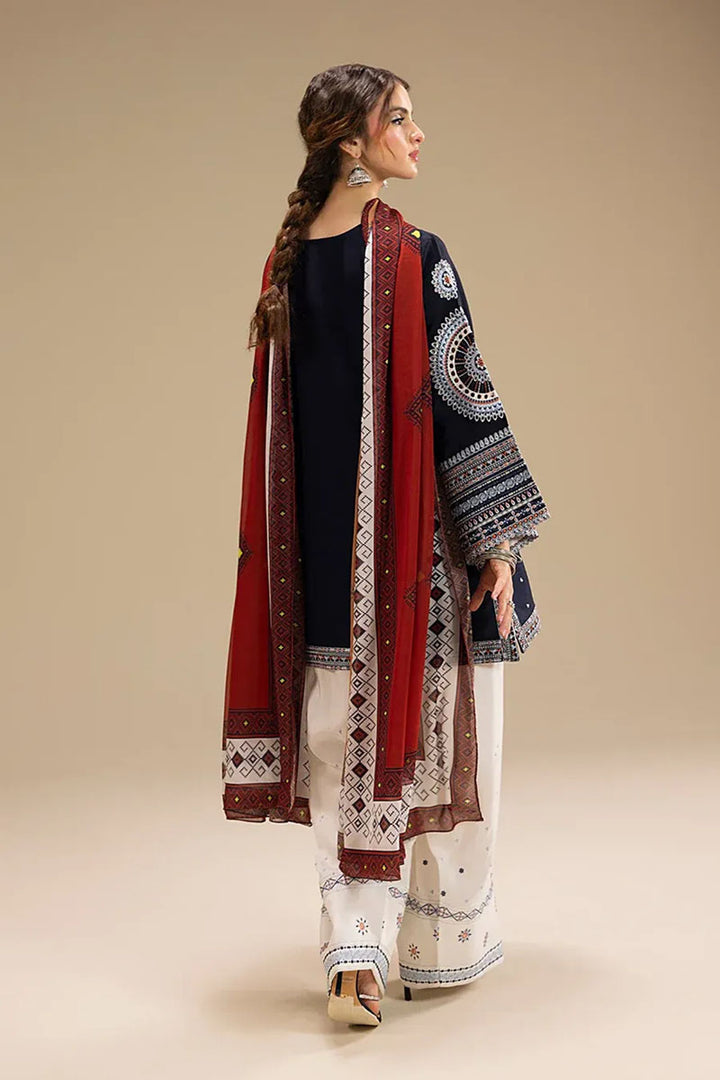 Winter - Rangrez - 3Pc Printed Dress