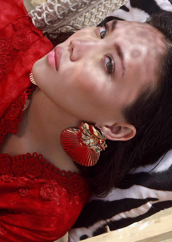 Winter - Red Luxury - 3Pc Embroidered Dress