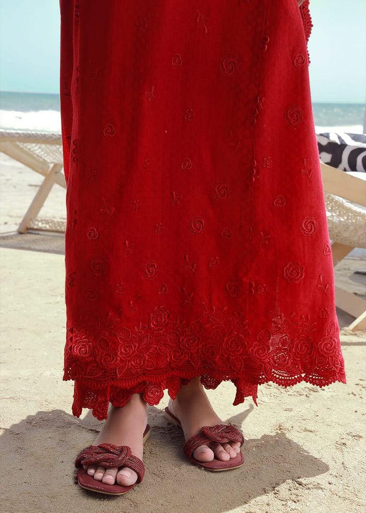 Winter - Red Luxury - 3Pc Embroidered Dress