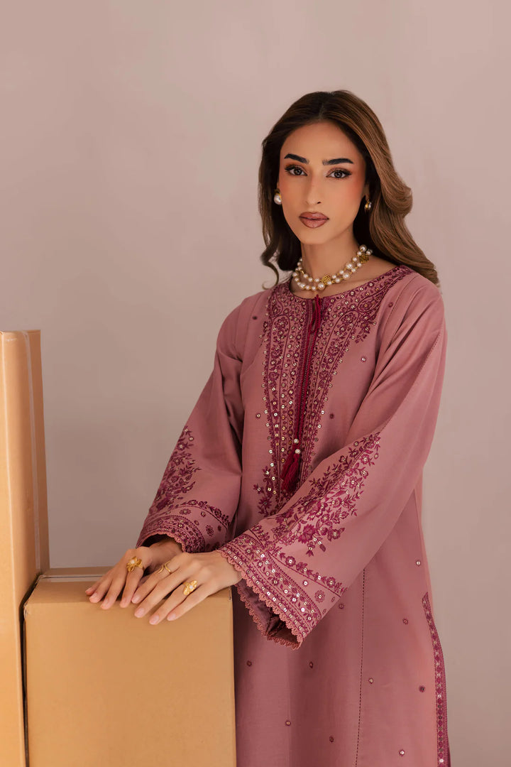 Roop 2Pc - Embroidered WINTER COTTON Dress