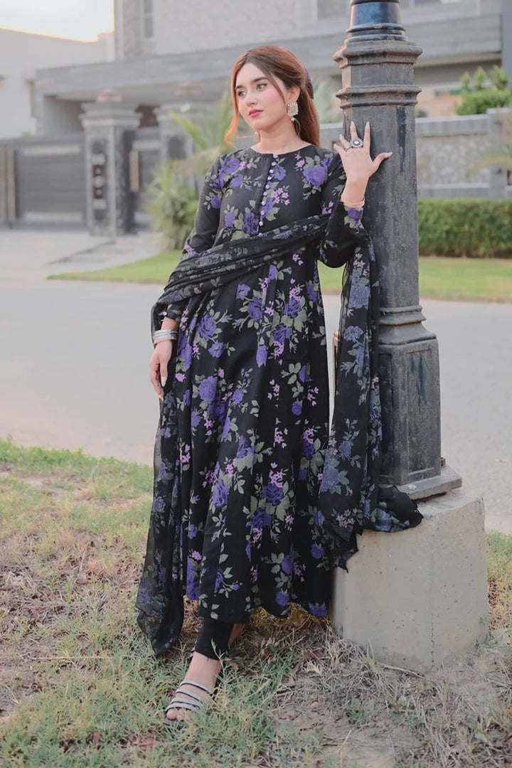 Winter - Shabnam - 3Pc Printed Dress