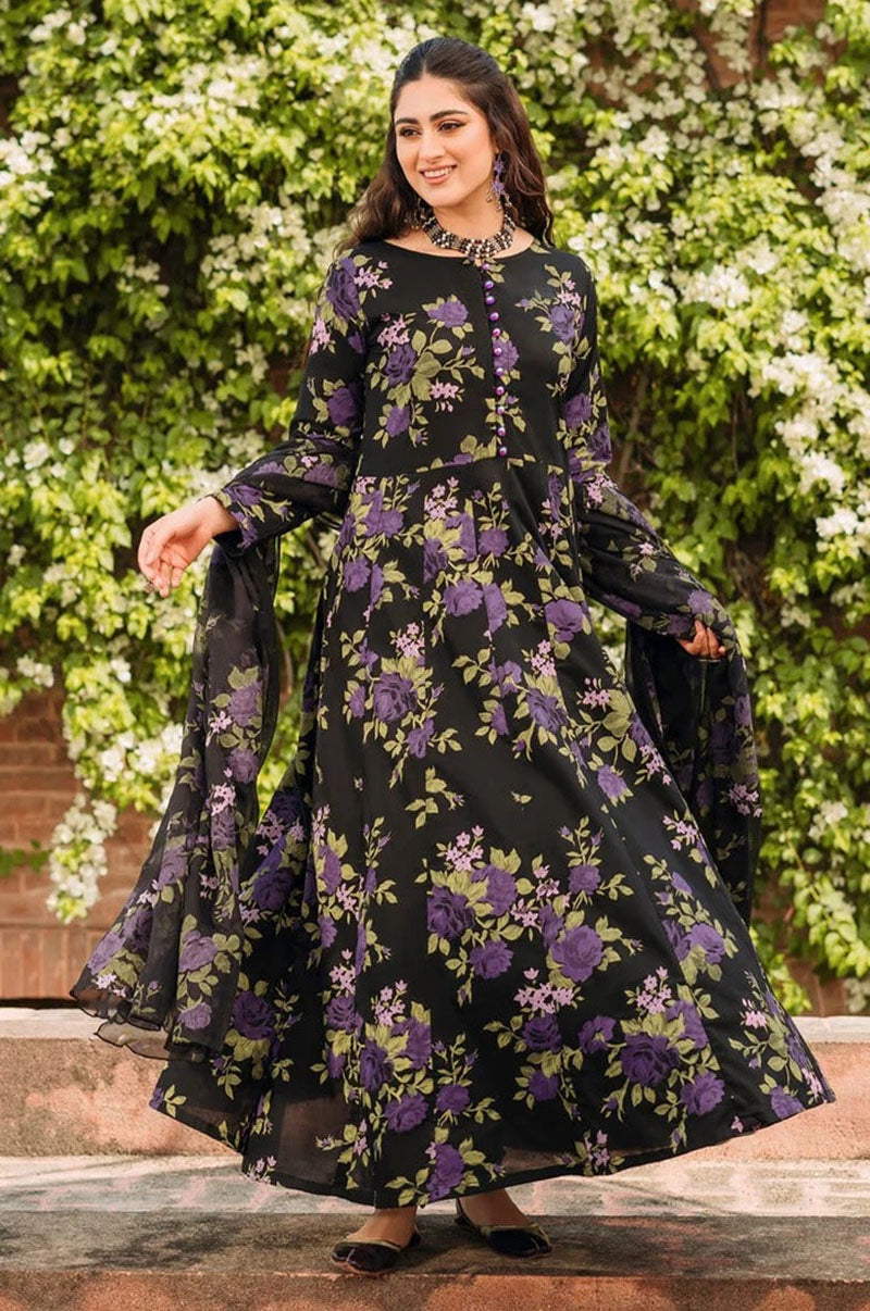 Winter - Shabnam - 3Pc Printed Dress