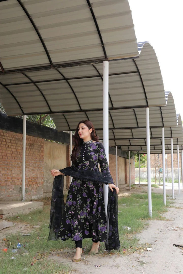 Winter - Shabnam - 3Pc Printed Dress