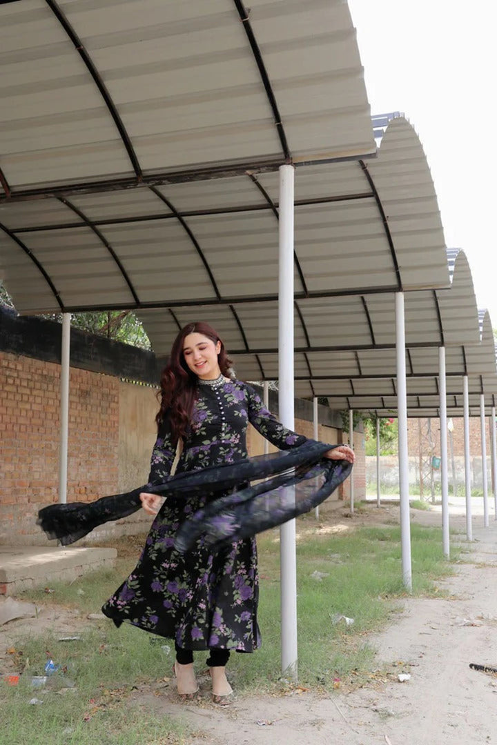 Winter - Shabnam - 3Pc Printed Dress