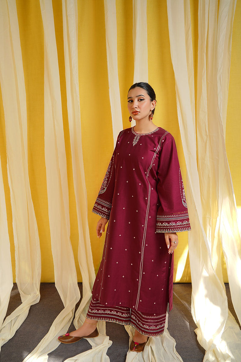 Winter - Shafaq - 2Pc Embroidered Dress