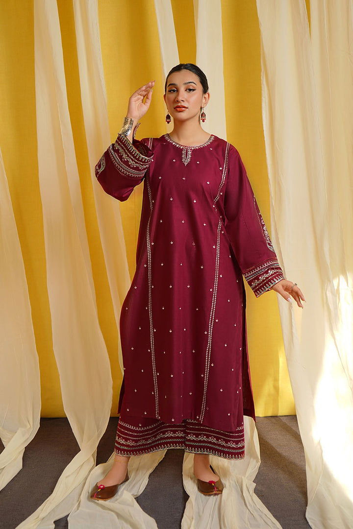 Winter - Shafaq - 2Pc Embroidered Dress