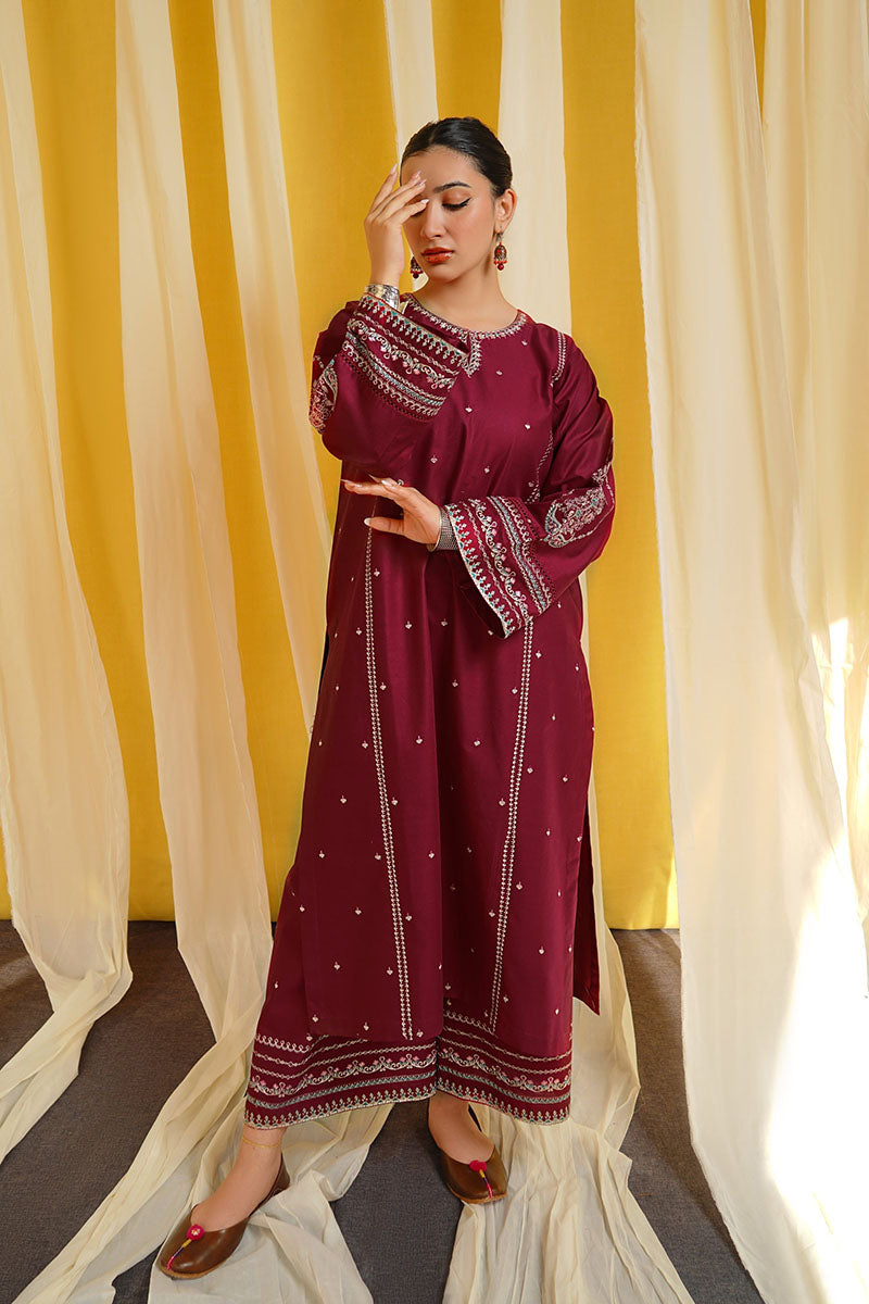 Winter - Shafaq - 2Pc Embroidered Dress