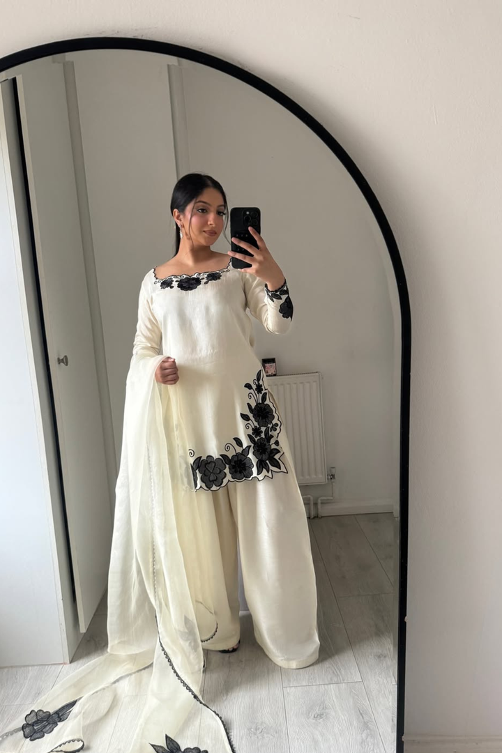 Midnight Florals 3PC DRESS