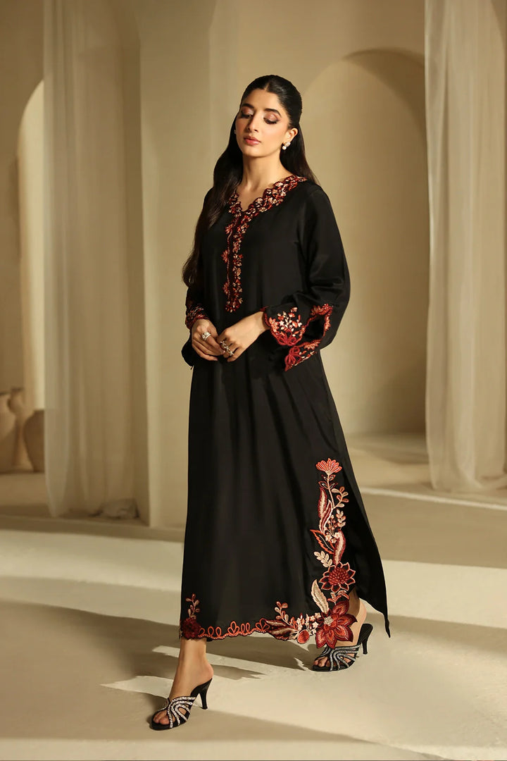 Black Rose - 3pc Embroidered Dress