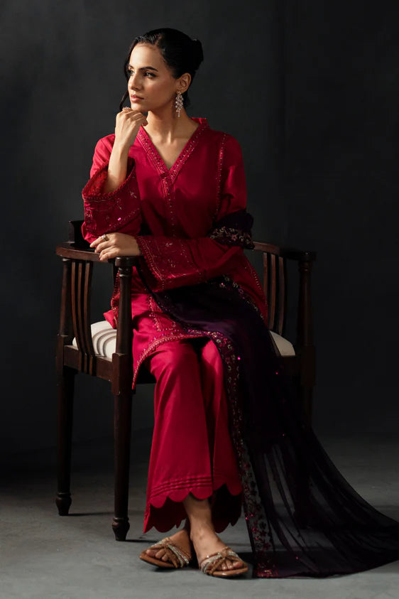 Humaira 3pc Embroidred Dress