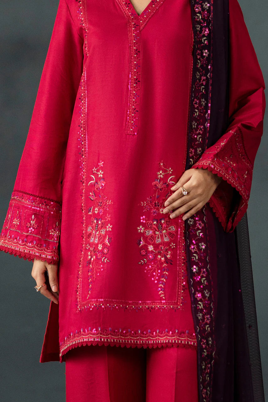 Humaira 3pc Embroidred Dress