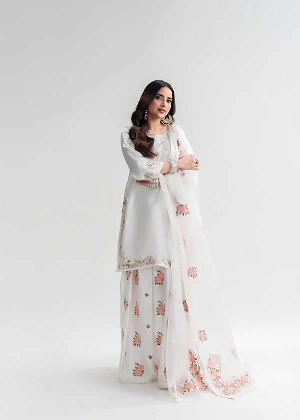 SUMMER BEST SELLING NEHRA 3pc EMBROIDERED DRESS