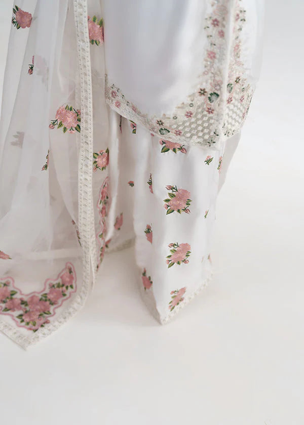 SUMMER BEST SELLING NEHRA 3pc EMBROIDERED DRESS