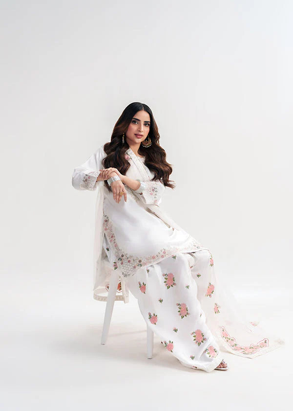 SUMMER BEST SELLING NEHRA 3pc EMBROIDERED DRESS