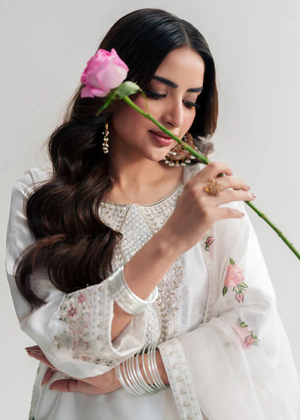 SUMMER BEST SELLING NEHRA 3pc EMBROIDERED DRESS