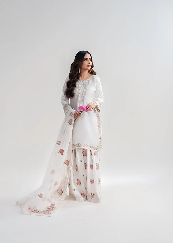 SUMMER BEST SELLING NEHRA 3pc EMBROIDERED DRESS